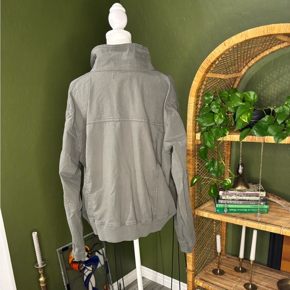 Sonoma Army Green Zip Up Bomber Jacket - Picture 5 of 6